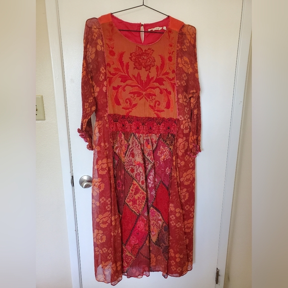 SOFT SURROUNDINGS Floral Boho Long Midi Dress XL - Picture 13 of 15